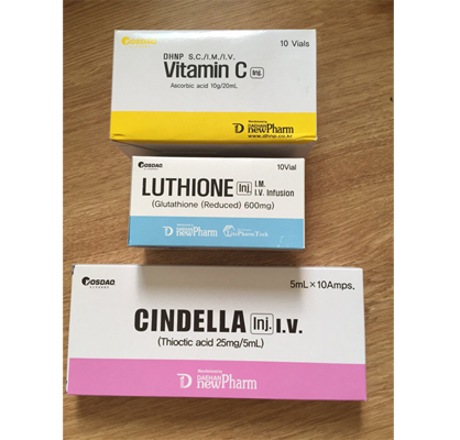 SET Luthione 600mg , Vitamin C + Collagen , Cindella