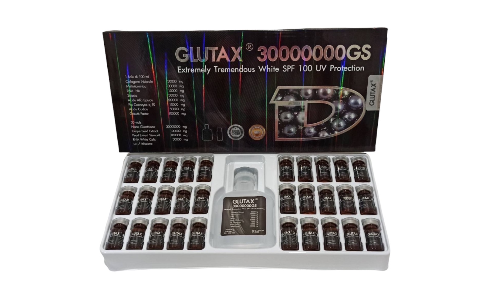 Glutax 30,000,000Gs Extremely Tremendous White SPF 100 UV Protection
