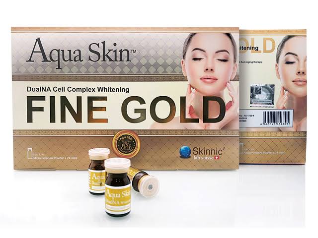 Aqua Skin Fine Gold 24 ขวด (แท้มีสแกน)